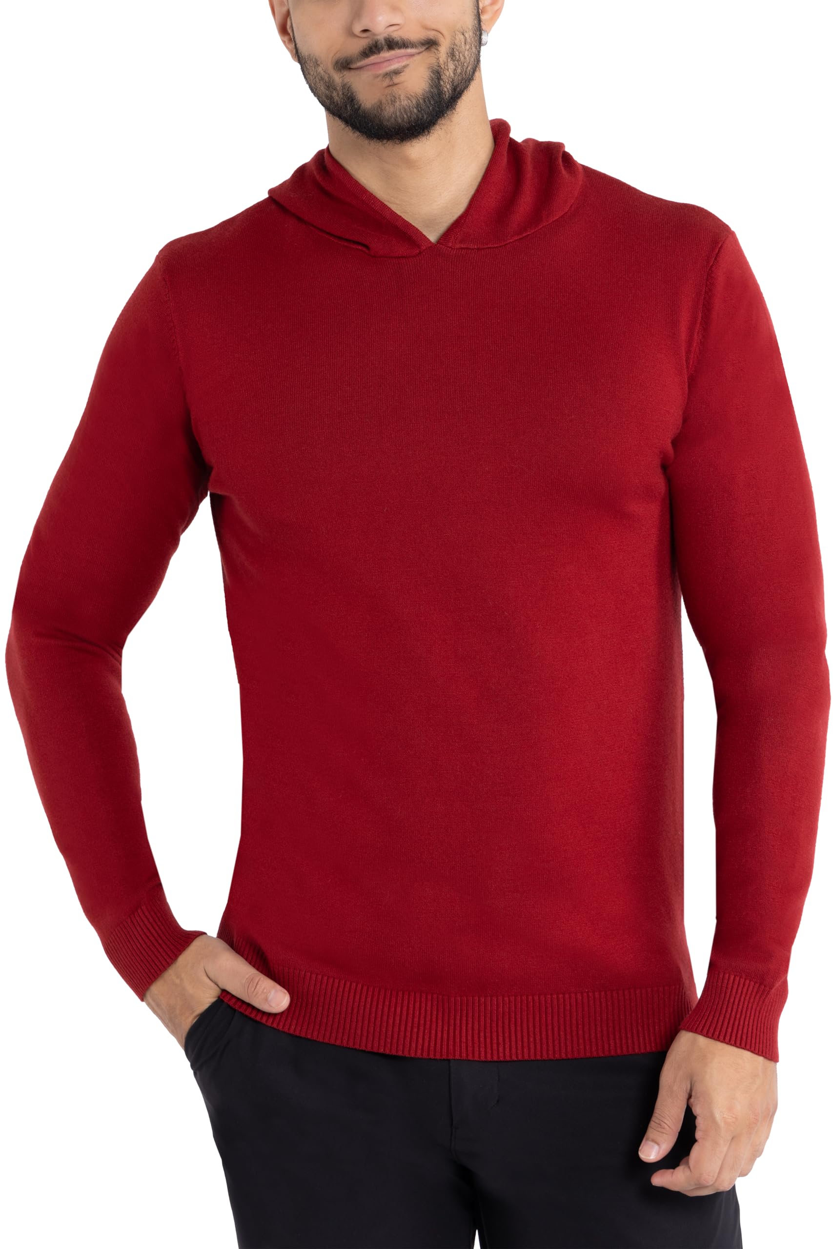 Men's X-Ray Long Sleeve Hooded Sweatshirt - Stretch Pullover Hoodie for Fall & Winter | Casual Wear, Outdoor Activities & Layering