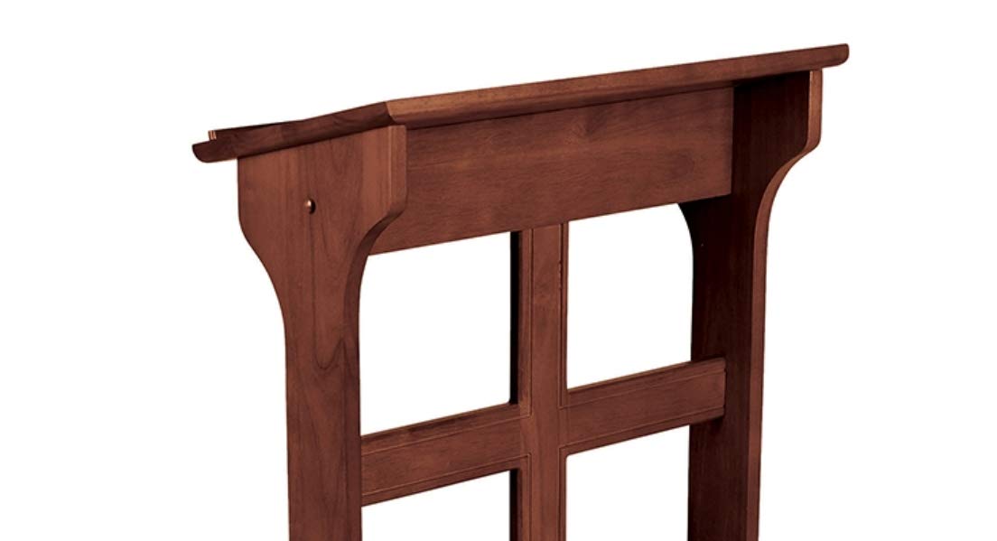 Christian Brands Cross Padded Kneeler - Comfortable Walnut Wood Prayer Kneeler for Church, Home Worship & Meditation | Perfect for Daily Devotions & Religious Ceremonies
