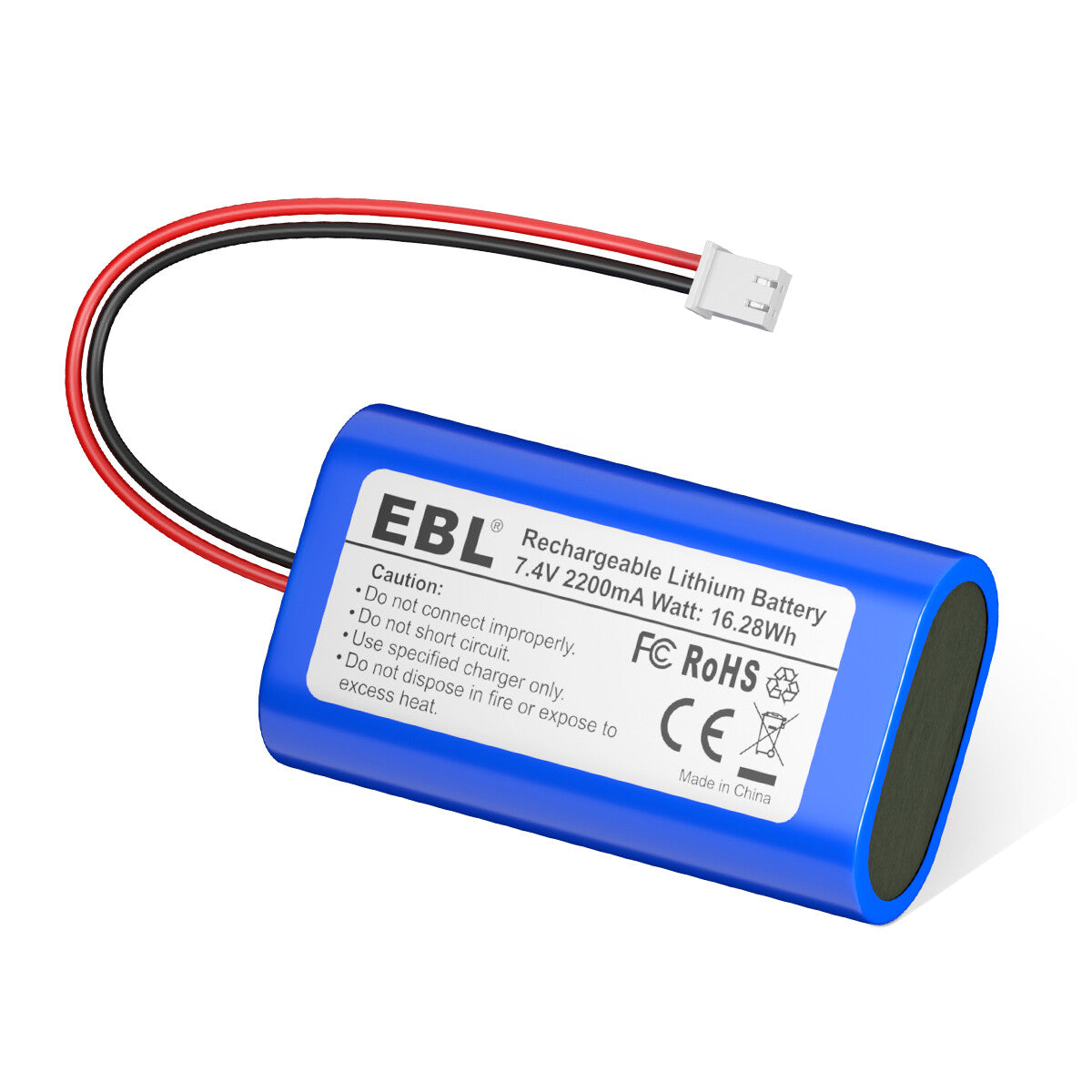 EBL 7.4V 2200mAh Li-ion Rechargeable Battery Pack for RC Cars, Drones, Electronics Toys - Long Lasting Power for Remote Control Vehicles and Gadgets