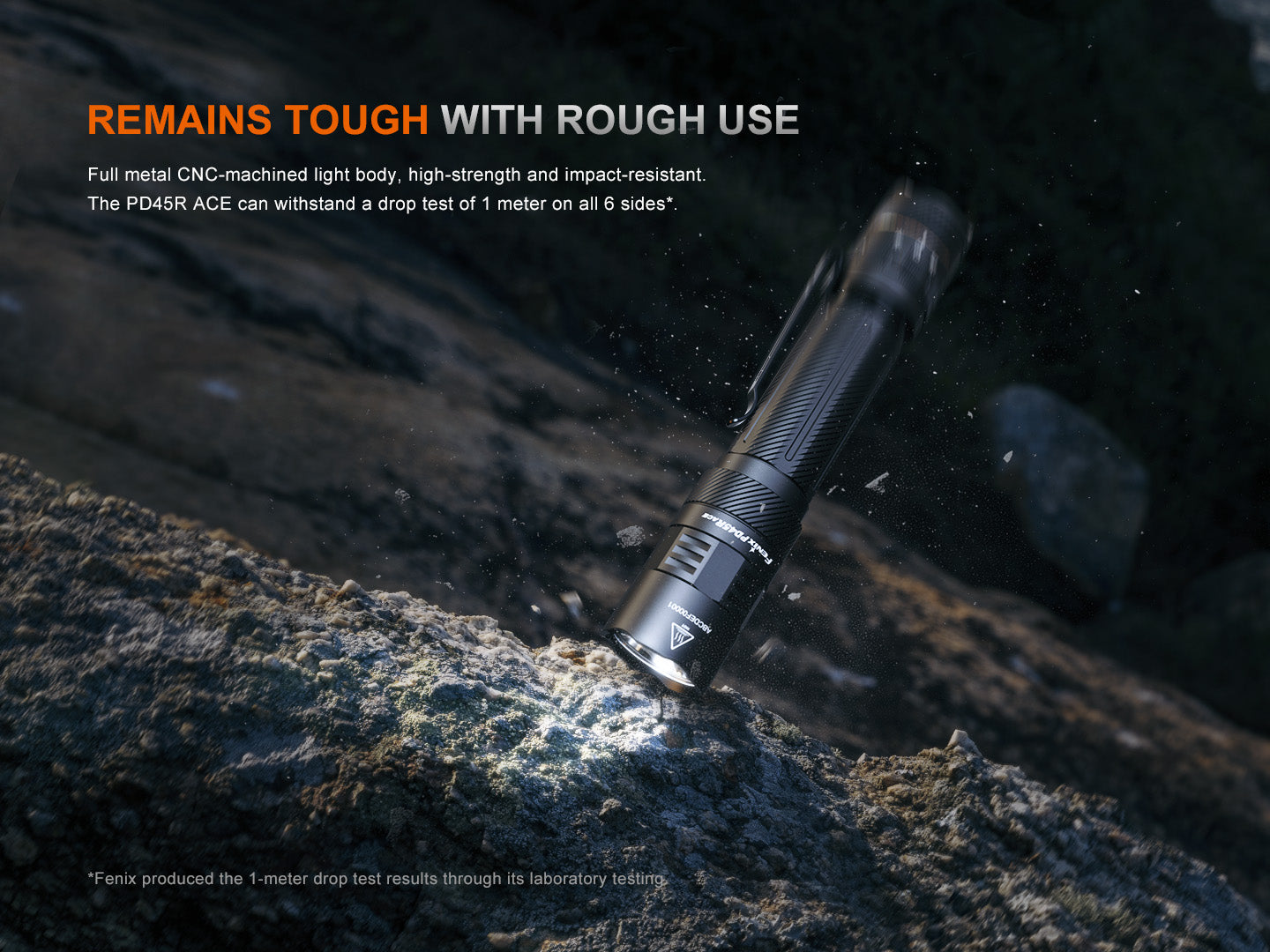 Fenix PD45R ACE Multi Mode Tactical Flashlight - 2000 Lumens, Rechargeable, IP68 Waterproof - Perfect for Camping, Hiking, Emergency & Outdoor Adventures