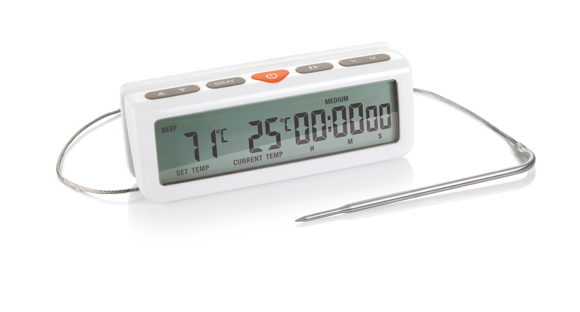 Accura Digital Oven Thermometer with Timer - Tescoma 634490.00 - Perfect for Baking, Roasting & Grilling - Kitchen Cooking Essential
