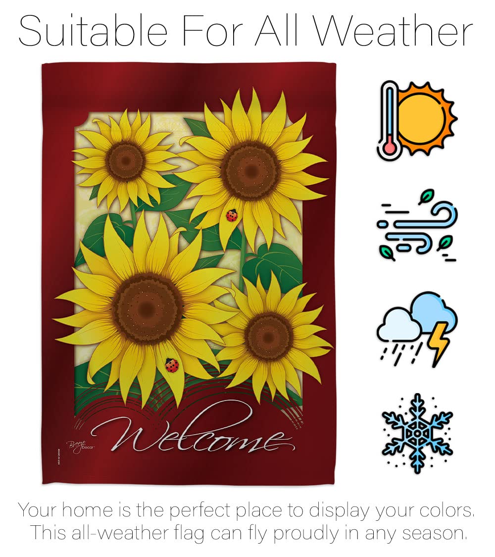 Sunflower Vertical Flags Set - 28