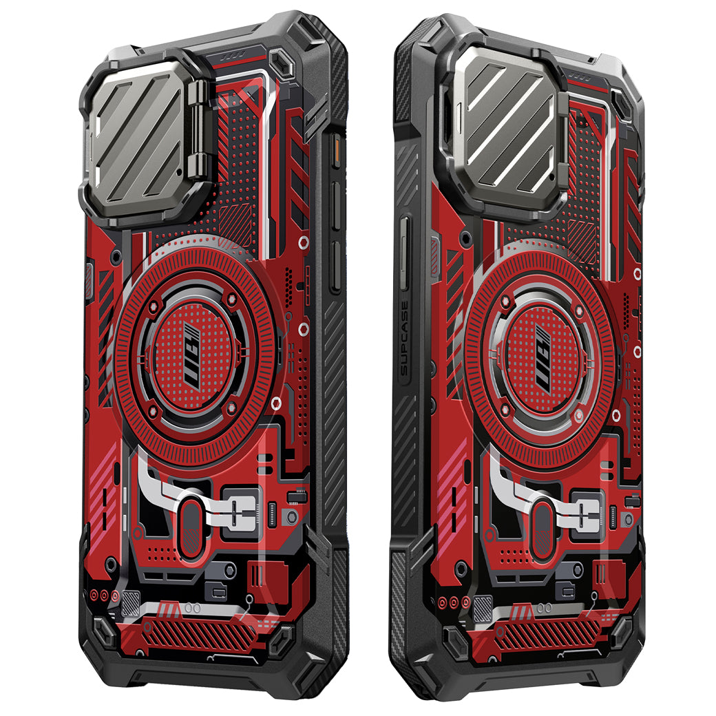 iPhone 15 Pro Max 6.7 Inch Unicorn Beetle MAG XT MagSafe Case - Red Circuit | Shockproof & Magnetic Protection | Perfect for Outdoor Adventures & Daily Use