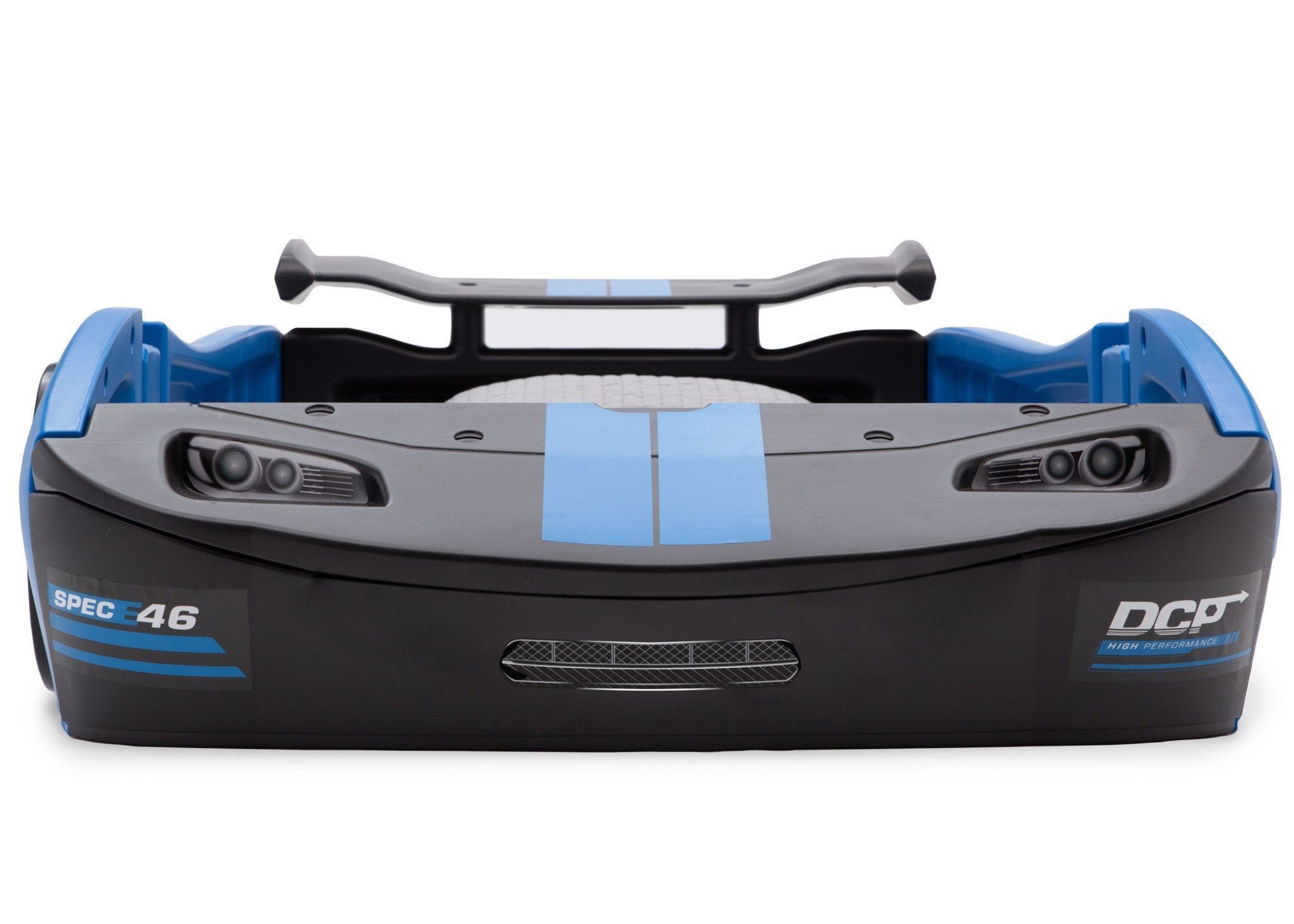 Turbo Race Car Twin Bed for Kids - High-Speed Design Themed Bedroom Furniture for Boys & Girls - Perfect for Racing Enthusiasts' Bedrooms and Playrooms