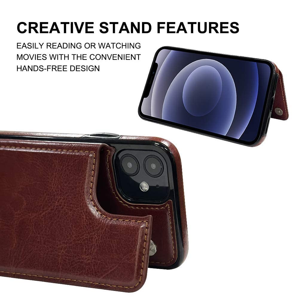 Premium MIDOLA Leather Wallet Case for iPhone 12 Mini (5.4