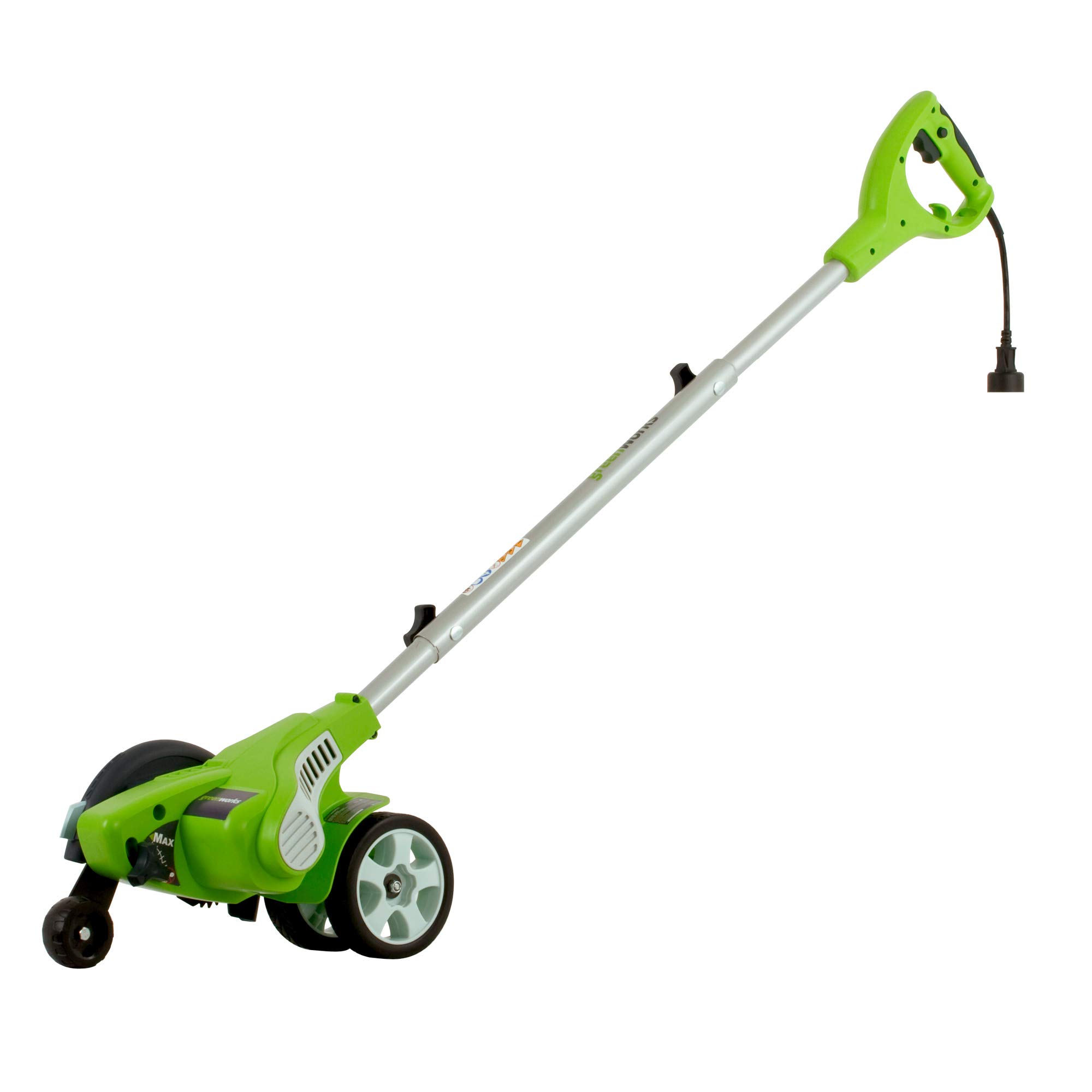 Greenworks 12 Amp Electric Corded Lawn Edger 27032 - Professional Grass Trimmer for Perfect Lawn Edging, Ideal for Driveways, Sidewalks & Landscape Borders