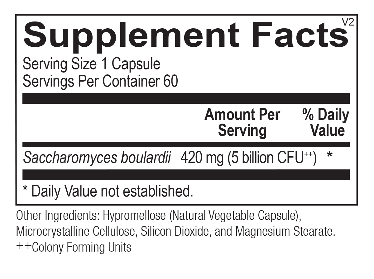 Best Saccharomyces Boulardii Probiotic Supplement for Gut Health - Supports Digestion & Immune System - Ideal for Travel, Antibiotic Use & Daily Wellness