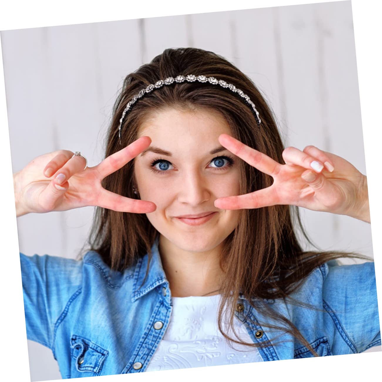 10 Pcs Non-Slip Rhinestone Headbands for Women & Girls - Sparkling Crystal Hair Accessories with Teeth Grip - Perfect for Workouts, Yoga, Parties and Daily Styling