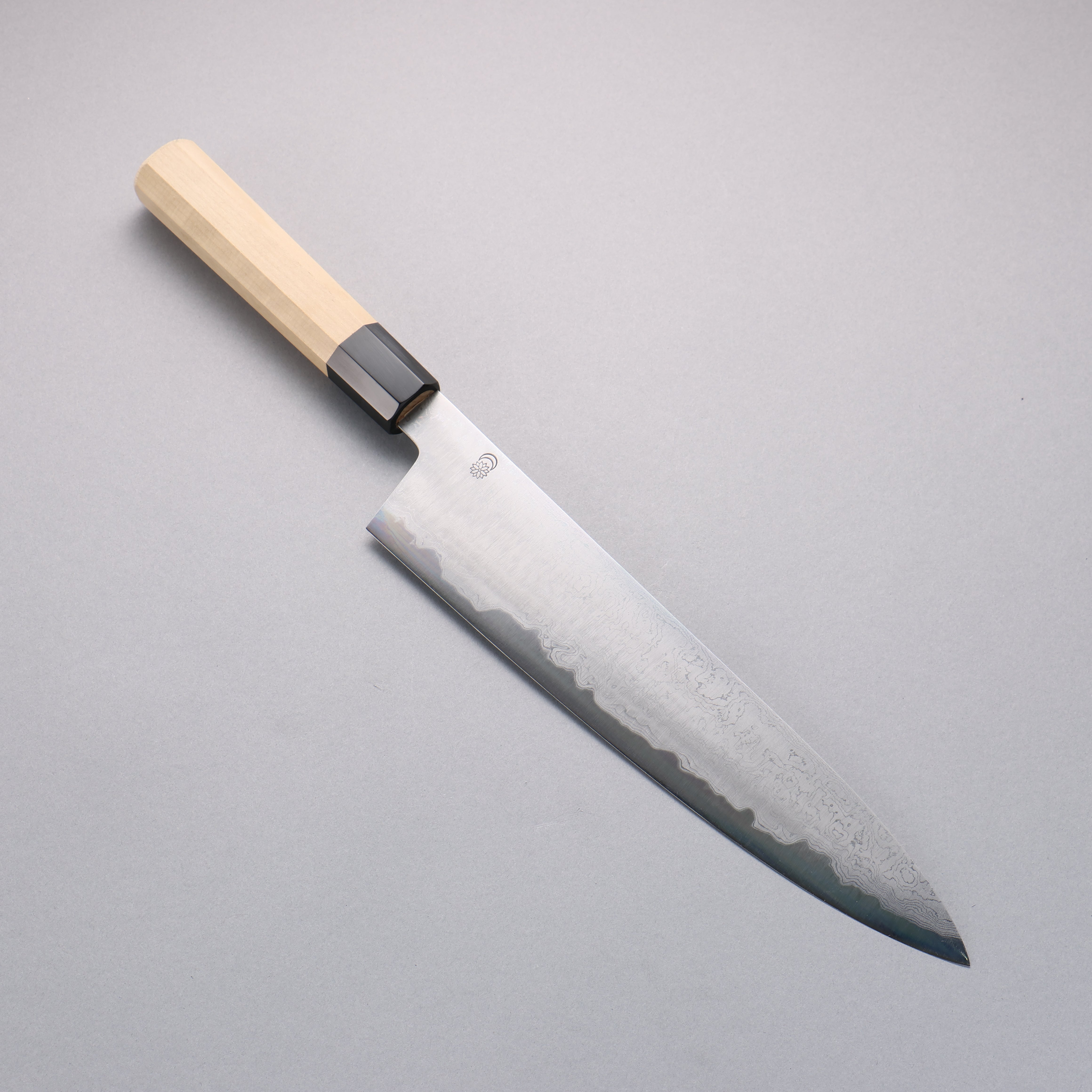 Premium Kikuzuki Blue Steel No.1 Damascus Gyuto Chef Knife 270mm - Japanese Magnolia Wood Handle - Professional Kitchen Knife for Sushi, Meat Cutting & Culinary Arts