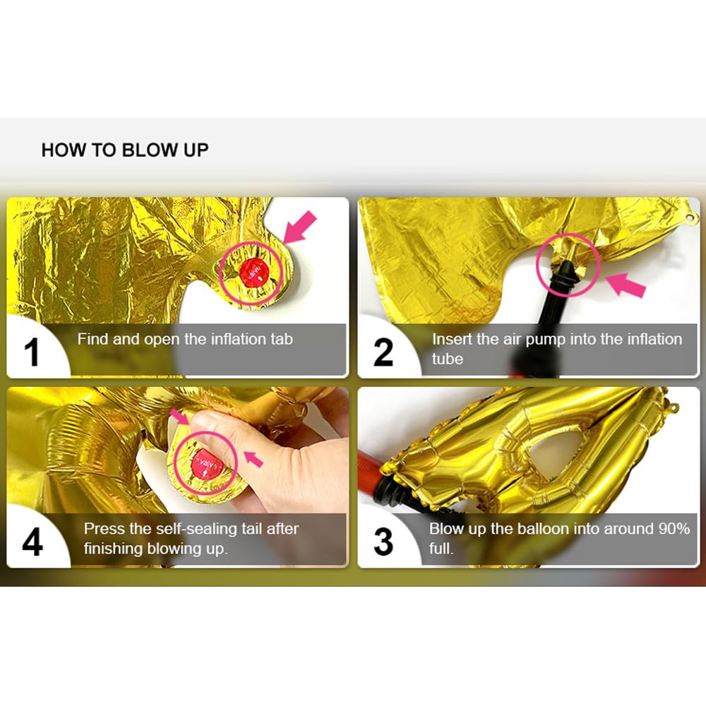 16 Inch Tropical Hawaii Party Decorations - ALOHA Gold Foil Balloons & Banner Set for Luau, Wedding, Birthday Party Supplies | Perfect for Beach Themed Events, Hawaiian Parties & Summer Celebrations