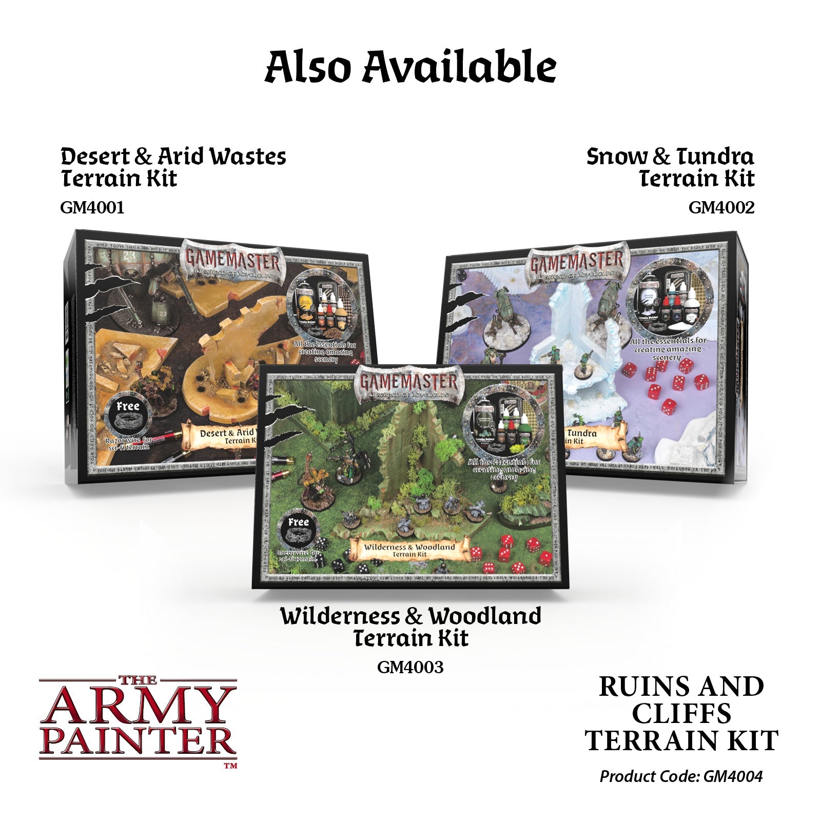 GameMaster Terrain Kit: Ruins & Cliffs - Modular Wargaming Scenery for Tabletop RPG & Miniature Battles - Perfect for Dungeons & Dragons, Warhammer & Fantasy Gaming
