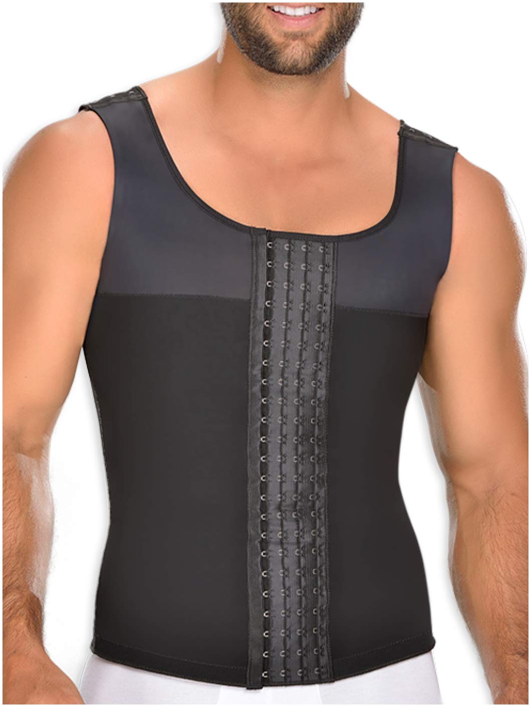 M&D 0060 Men's Compression Shirt - Slimming Body Shaper & Muscle Support Workout Shirt | Ideal for Gym, Sports & Post-Surgery Recovery
