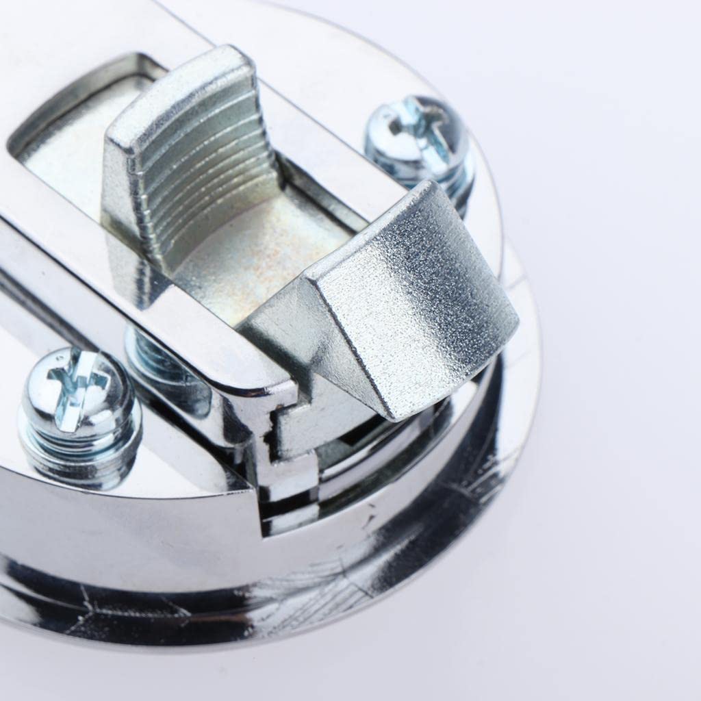 Almencla 2 Inch 50mm Marine Flush Pull Latches - 316 Stainless Steel Round Deck Hatch for Boat, RV & Yacht - Perfect for Cabinets, Hatches and Storage Compartments