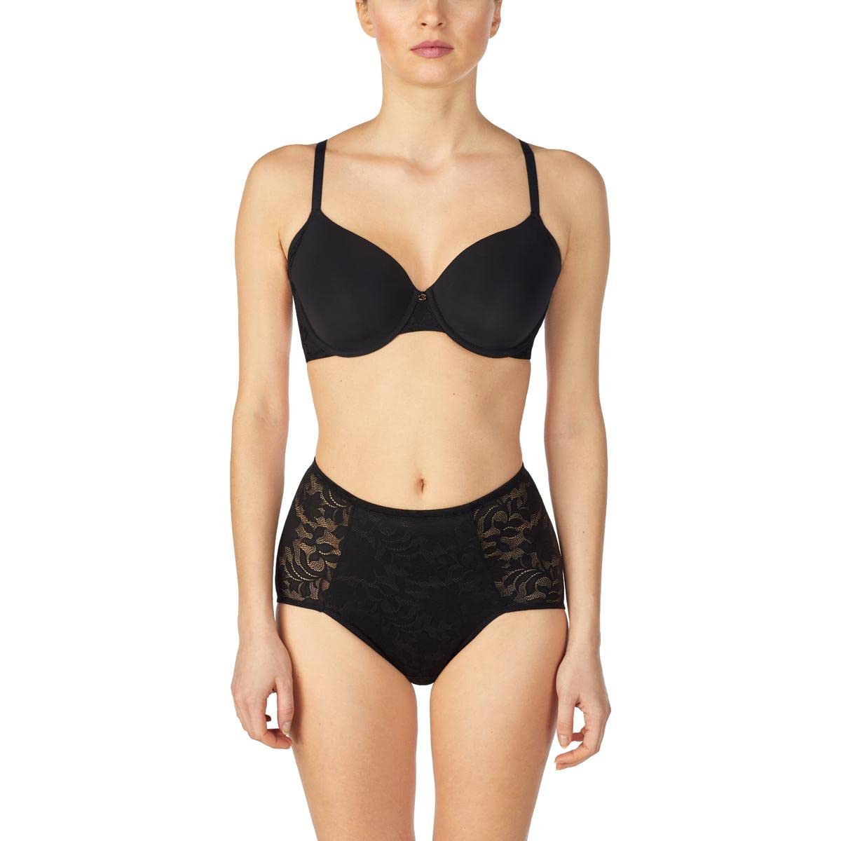 Le Mystere Lace Comfort T-Shirt Bra with Ultra Plush Cups & Built-Up Wings - Perfect for Everyday Wear, Work & Special Occasions