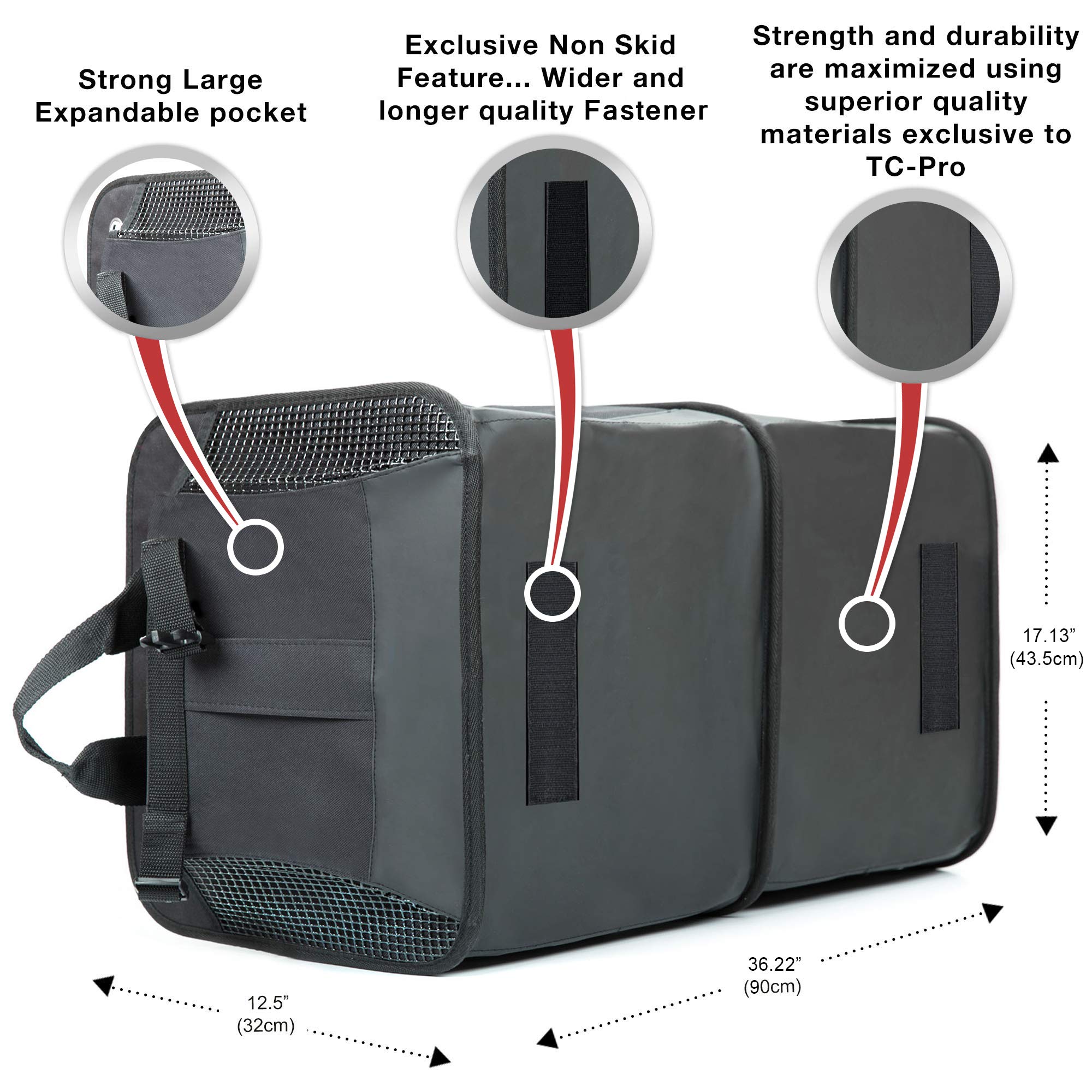 TRUNKCRATEPRO Car Organizer Bundle - 1 Regular Grey & 1 XL Black Trunk Organizer | 15% Discount | Perfect for Road Trips, Travel & Vehicle Storage