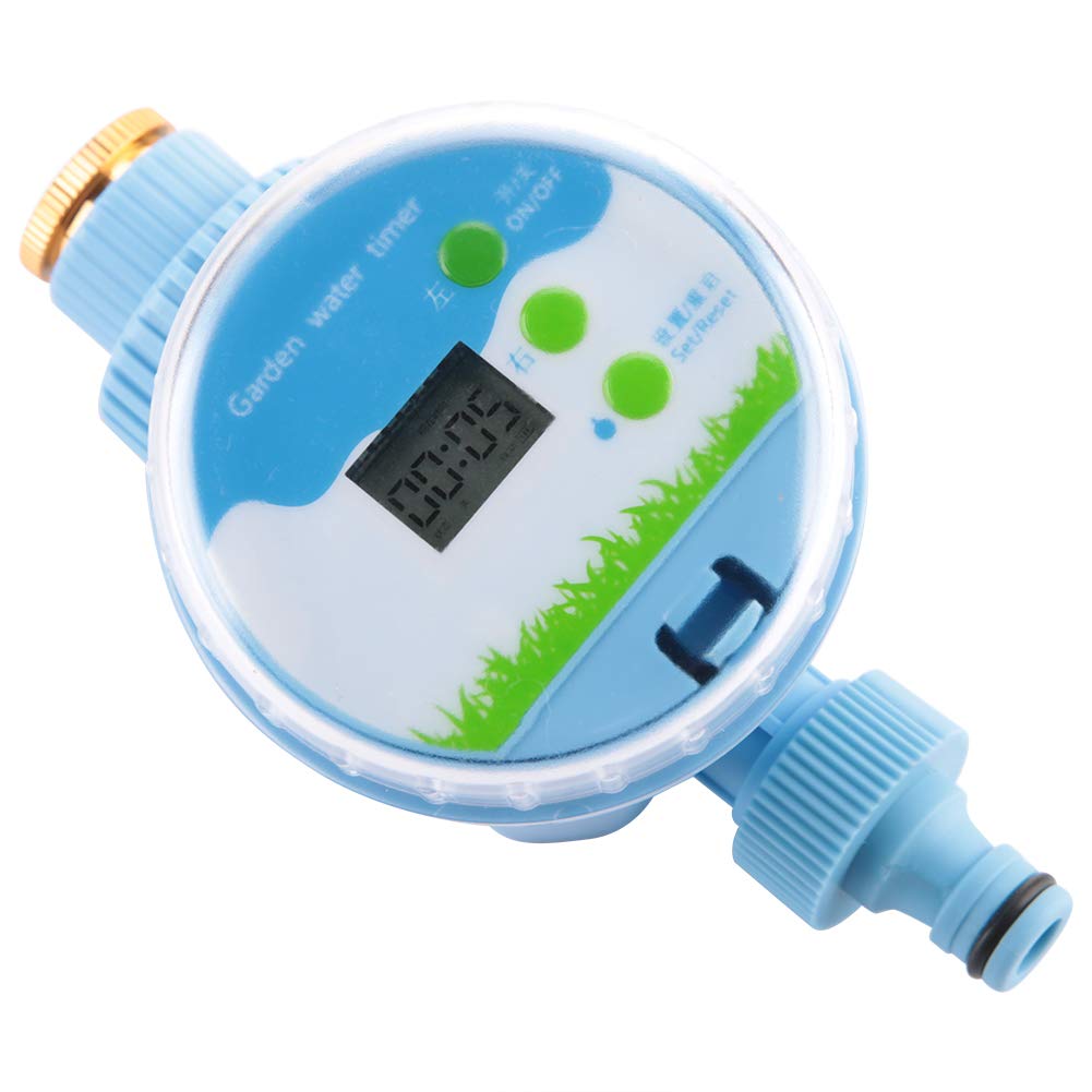 Automatic Garden Irrigation Timer - 360° Rotating Smart Watering System with LCD Display, Waterproof & Easy to Use for Lawns, Flower Beds, Potted Plants - Perfect for Home Gardens, Greenhouses & Vacation Homes