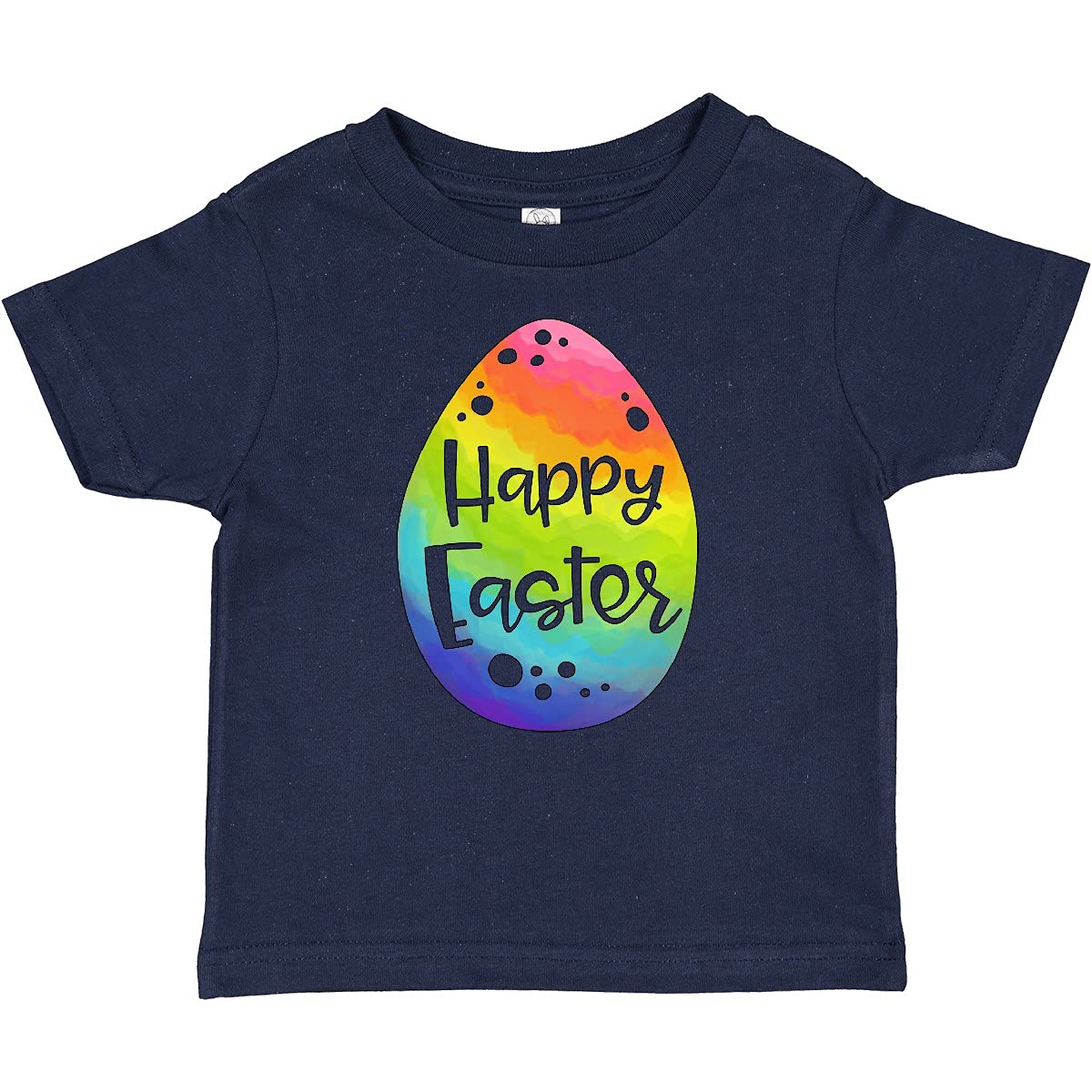 Inktastic Happy Easter Rainbow Easter Egg Baby T-Shirt - Cute Easter Outfit for Boys & Girls - Perfect for Easter Egg Hunts, Family Photos & Spring Celebrations
