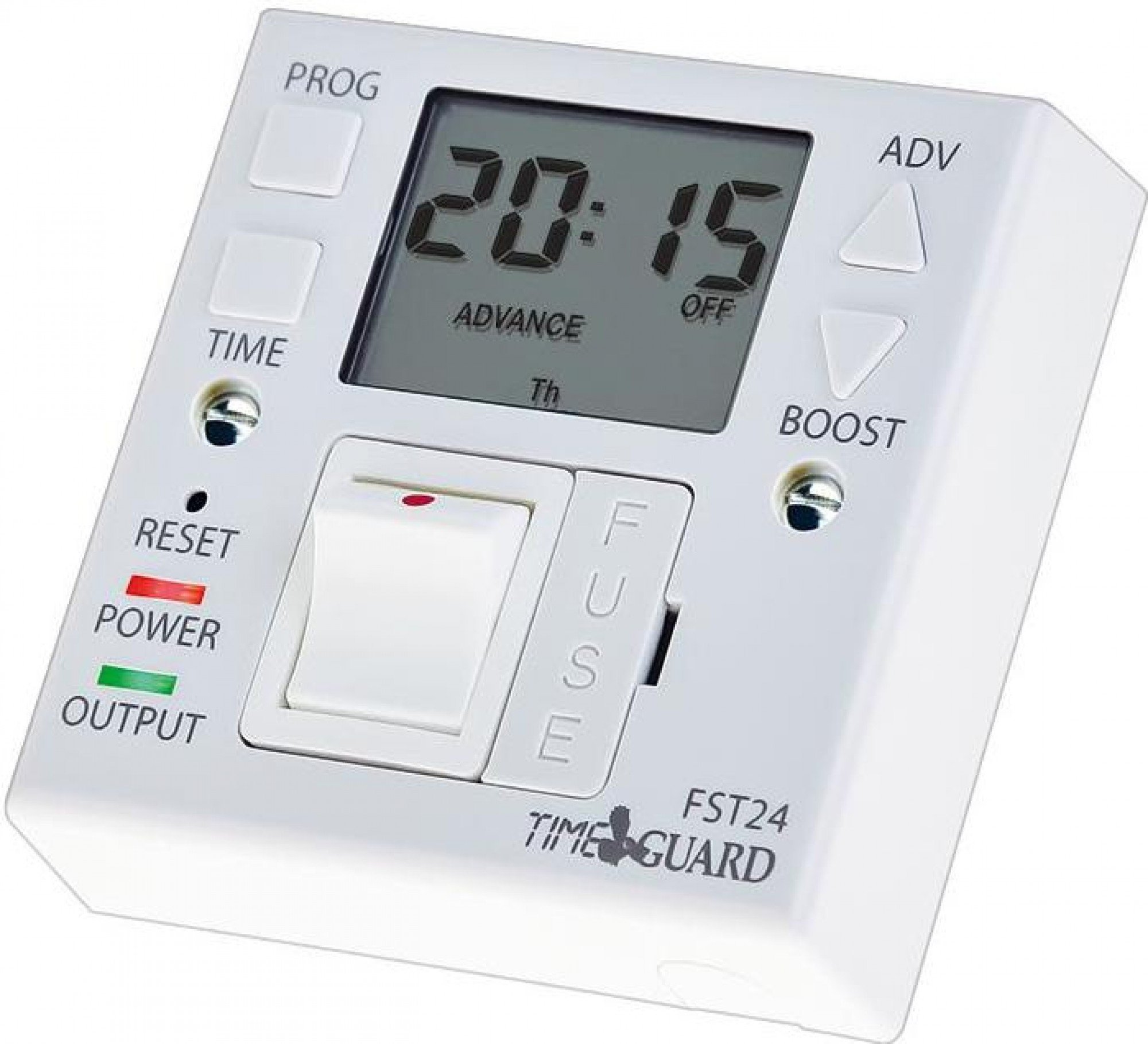 FST24 24-Hour Programmable Timer Switch for Water Heater & Immersion Heater - Perfect for Home, Garage, and RV Use