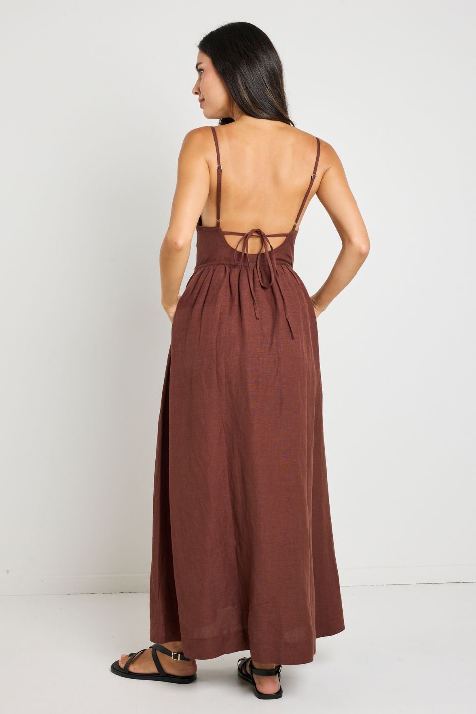 Sexy Strappy Tie Back Maxi Dress for Women - Elegant Summer Beach Party & Evening Wear - Perfect for Date Night & Vacation Outfits