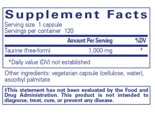 Premium 1000mg Taurine Supplement for Energy & Focus - Supports Heart Health & Athletic Performance - Ideal for Workouts, Study & Daily Wellness
