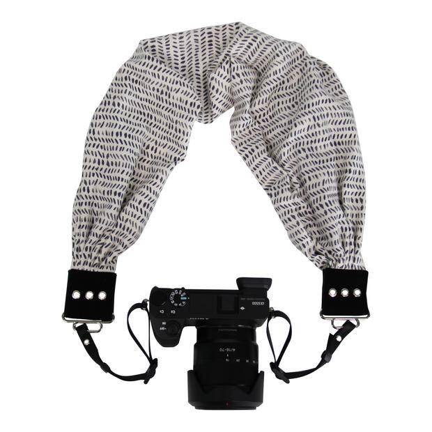 Kyla Fashion Pocket Scarf Strap - Stylish Camera Accessory for DSLR/Mirrorless Cameras - Perfect for Travel, Photography & Everyday Use