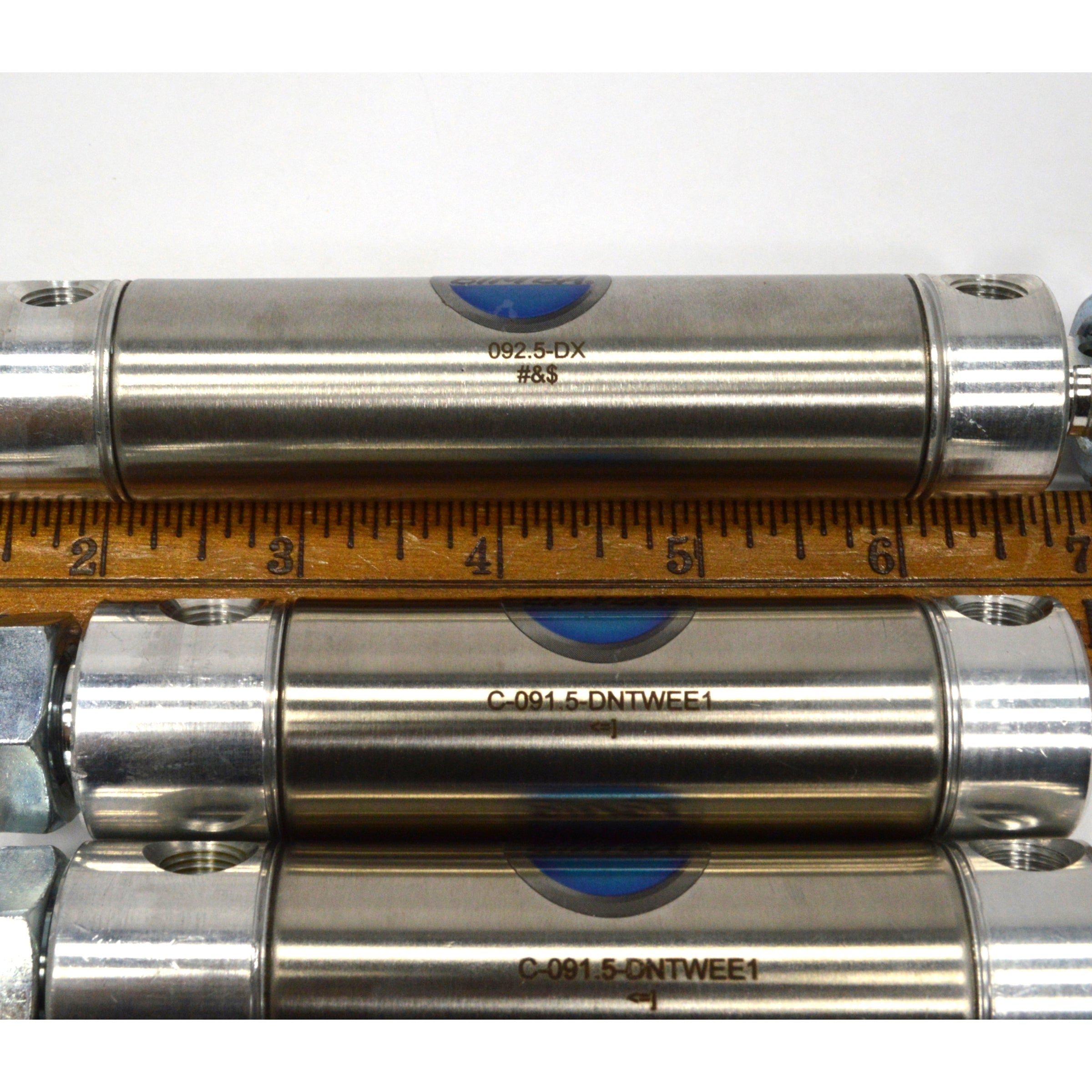 New BIMBA PNEUMATIC CYLINDER Lot of 4 - 091 DX, 092.5 DX & C 091.5 Air Cylinders for Industrial Automation & Machinery Repair