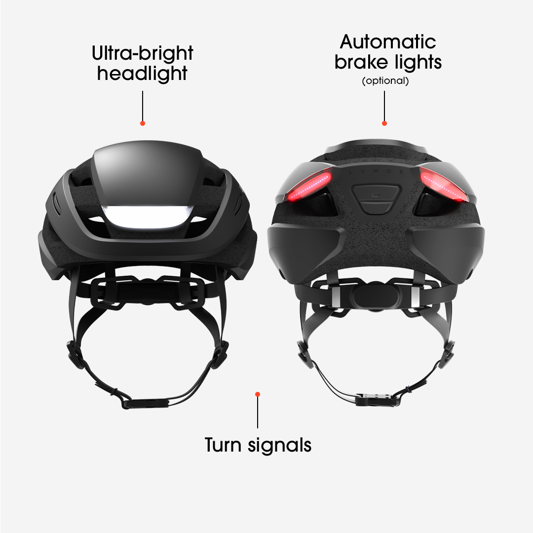 Lumos Ultra Bike Helmet with LED Lights - Smart Bluetooth Cycling Helmet for Night Riding Safety - Perfect for Urban Commuters & Mountain Bikers