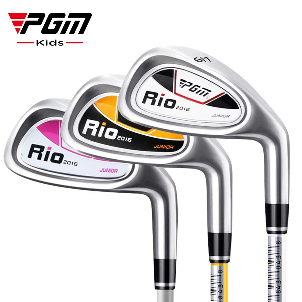 PGM Junior Golf Club Set for Kids - Right Handed 4-Piece Youth Golf Clubs with Stand Bag for Boys & Girls | Perfect for Beginners & Junior Golf Training | Ideal for Backyard Practice, Driving Range & Golf Course Play