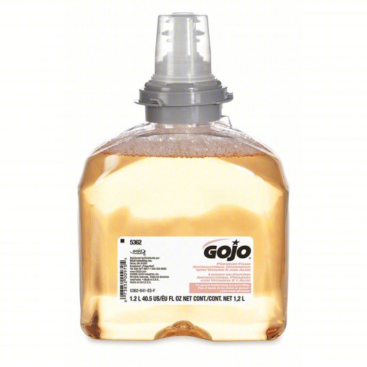 Gojo Premium Antibacterial Hand Soap Refill - 1200ml (2 Pack) | Kills 99.9% Germs | Ideal for Restaurants, Hospitals & Home Use