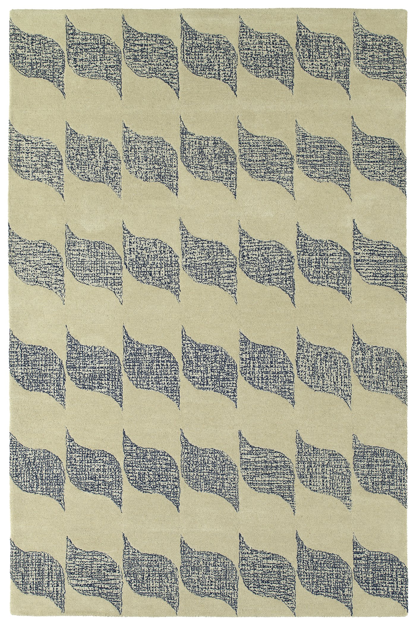 Kaleen Stesso Collection Hand-Tufted Ivory Area Rug 5' x 7'9