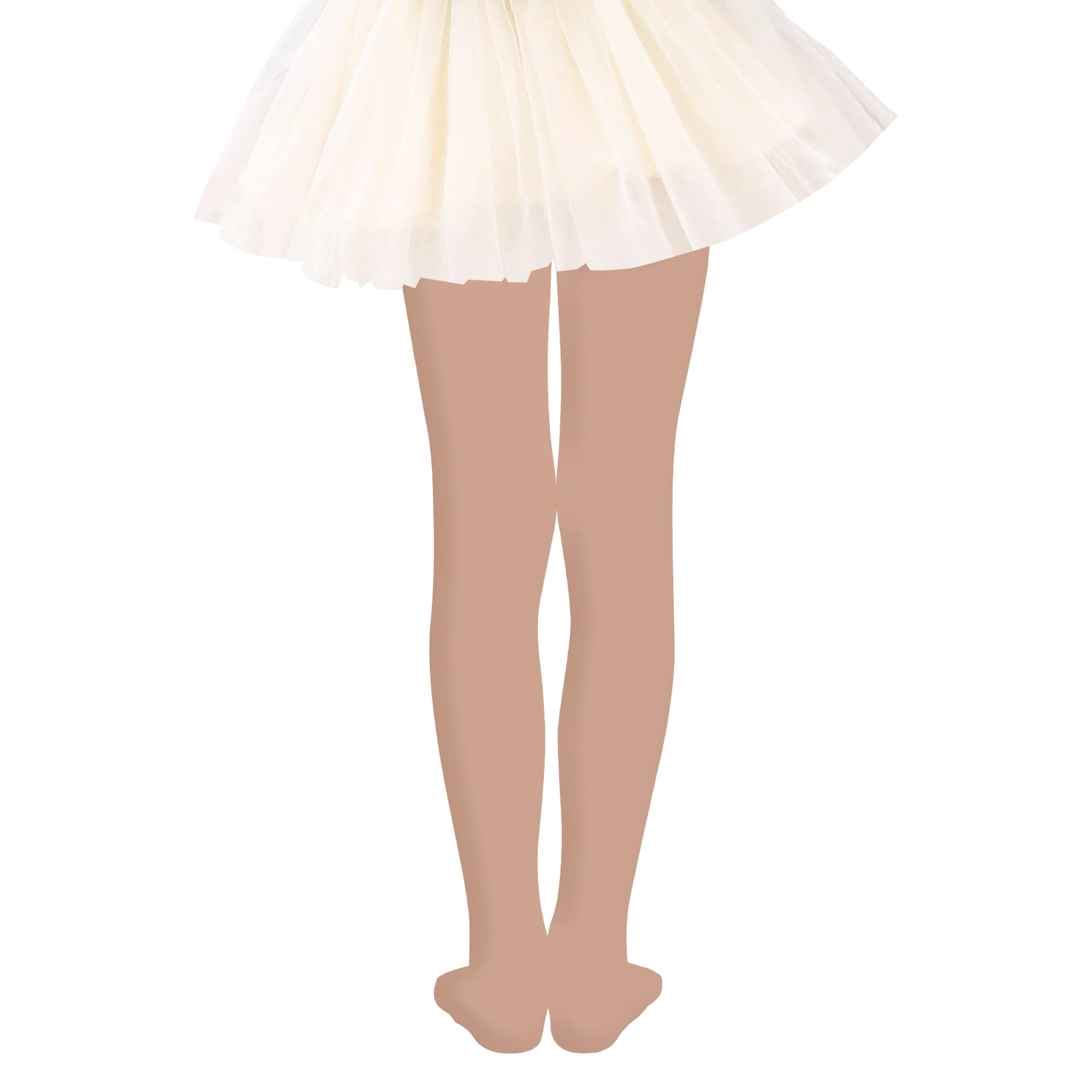 UTTPLL Girls Ballet Tights - Ultra Soft Footed Dance Leggings for Toddlers & Kids - Perfect for Ballet Class, Dance Practice & School Uniforms