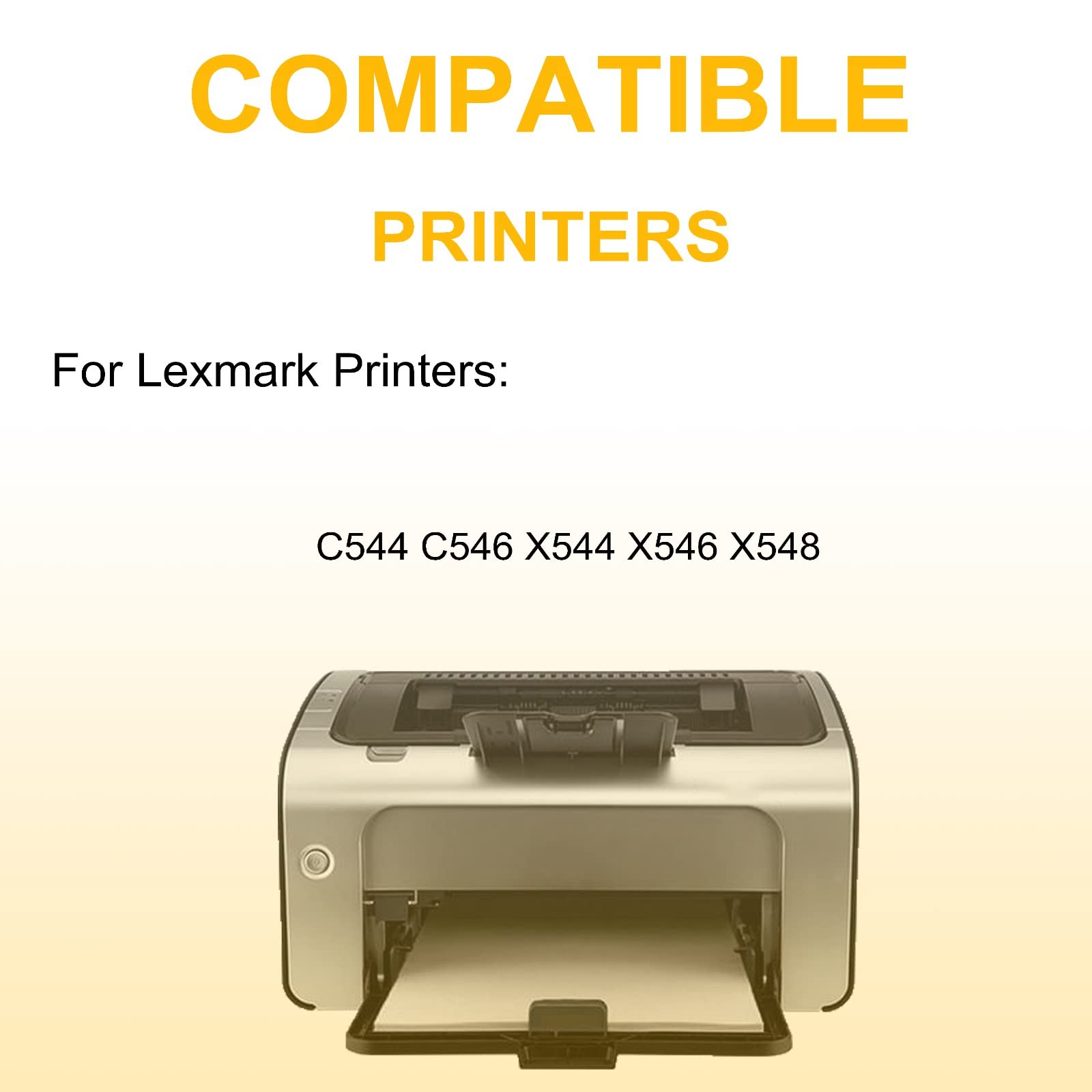 2 Pack High Capacity Cyan Compatible Toner Cartridge Replacement for HP C544X4CG - Works with C544, C546, X544, X546, X548 Printers - Ideal for Office & Home Printing, Business Documents & High-Volume Printing Needs