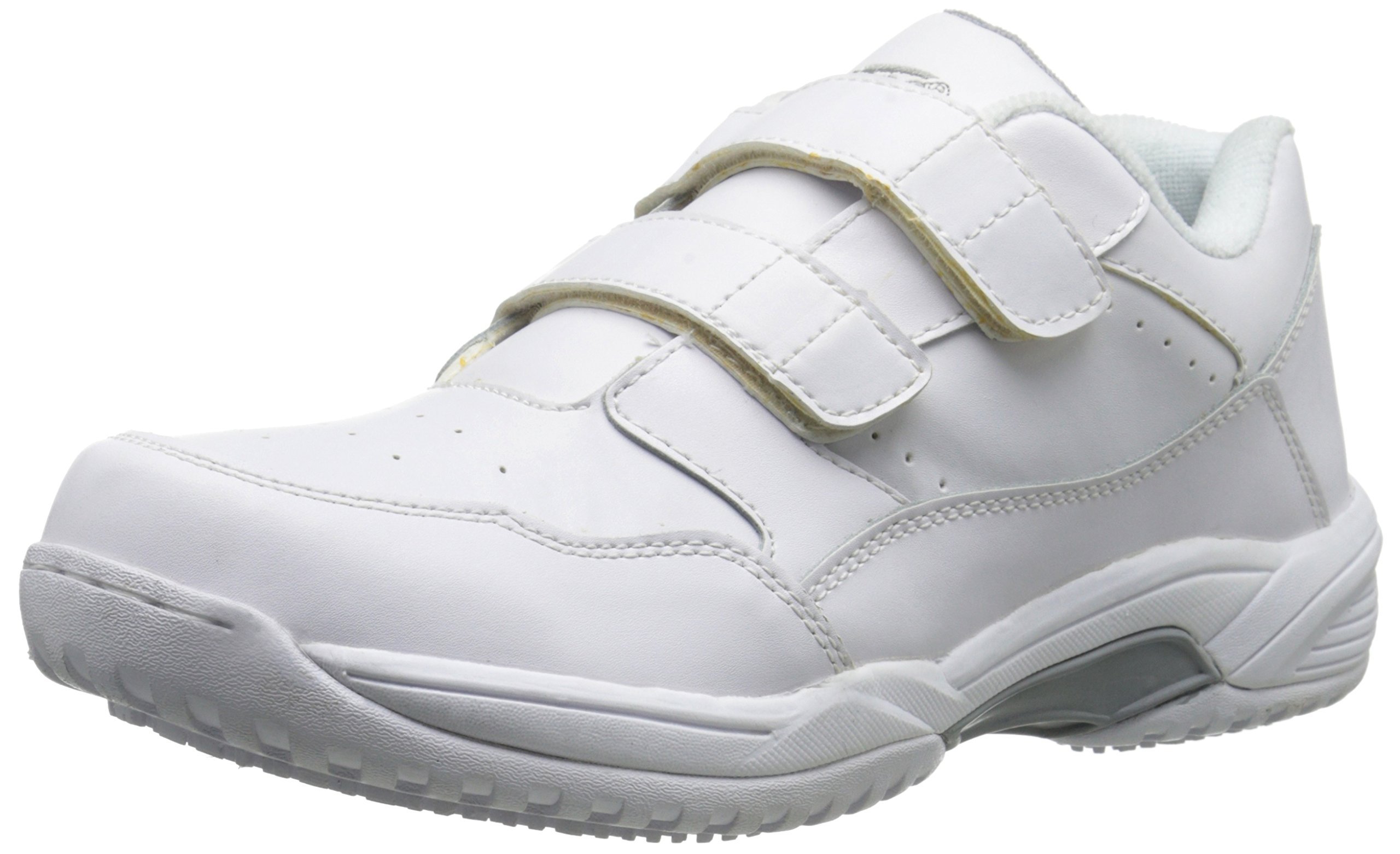 Ad Tec Men's Non-Slip Athletic Shoes with Velcro Closure - Lightweight Work Shoes for Nurses, Chefs & Restaurant Staff - Comfortable Slip-Resistant Shoes for Healthcare, Food Service & Industrial Work