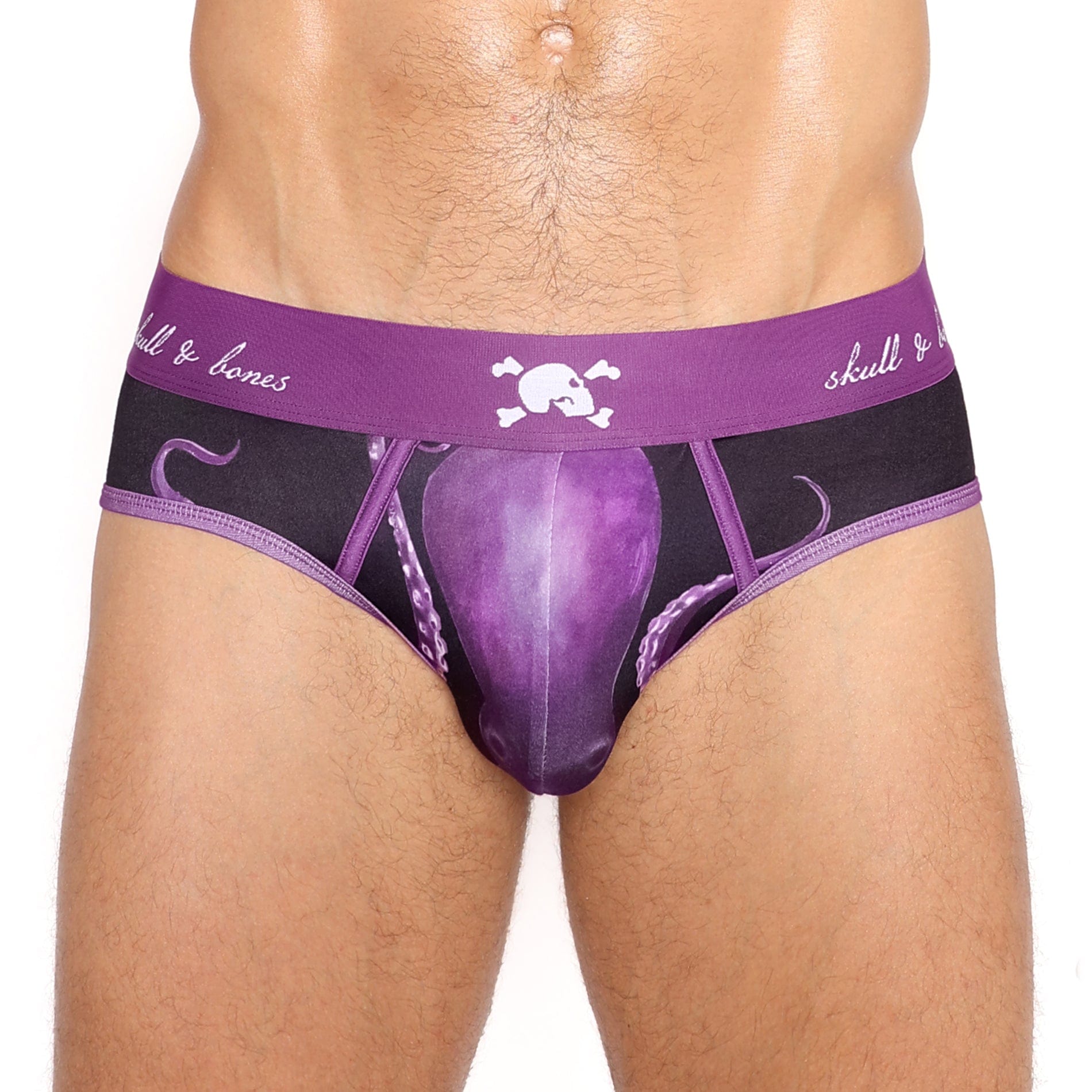 Purple Octopus Briefs - Fun & Comfortable Men's Underwear for Casual Wear, Sleep & Gifts