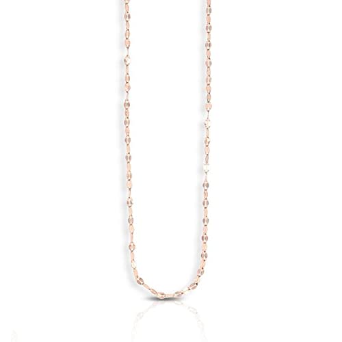 14K Solid Yellow Gold 1.4mm Mirror Rolo Chain Necklace - Lobster Claw Clasp for Pendants & Charms (16