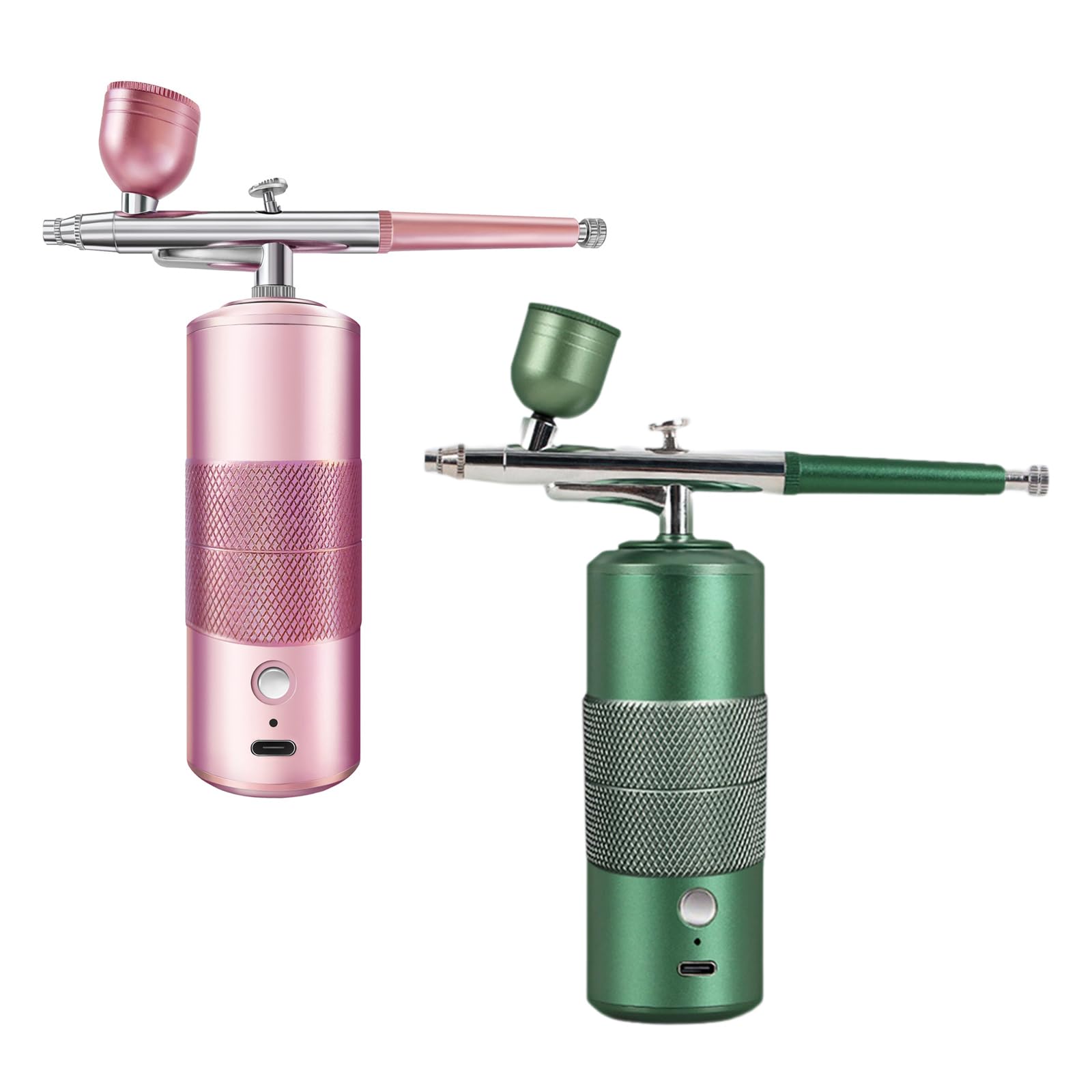Portable Rechargeable Wireless Double Action Airbrush Kit with Compressor - For Face Makeup, Nail Art & Craft Projects | Perfect for Home Beauty, Professional Salon & DIY Cosmetics