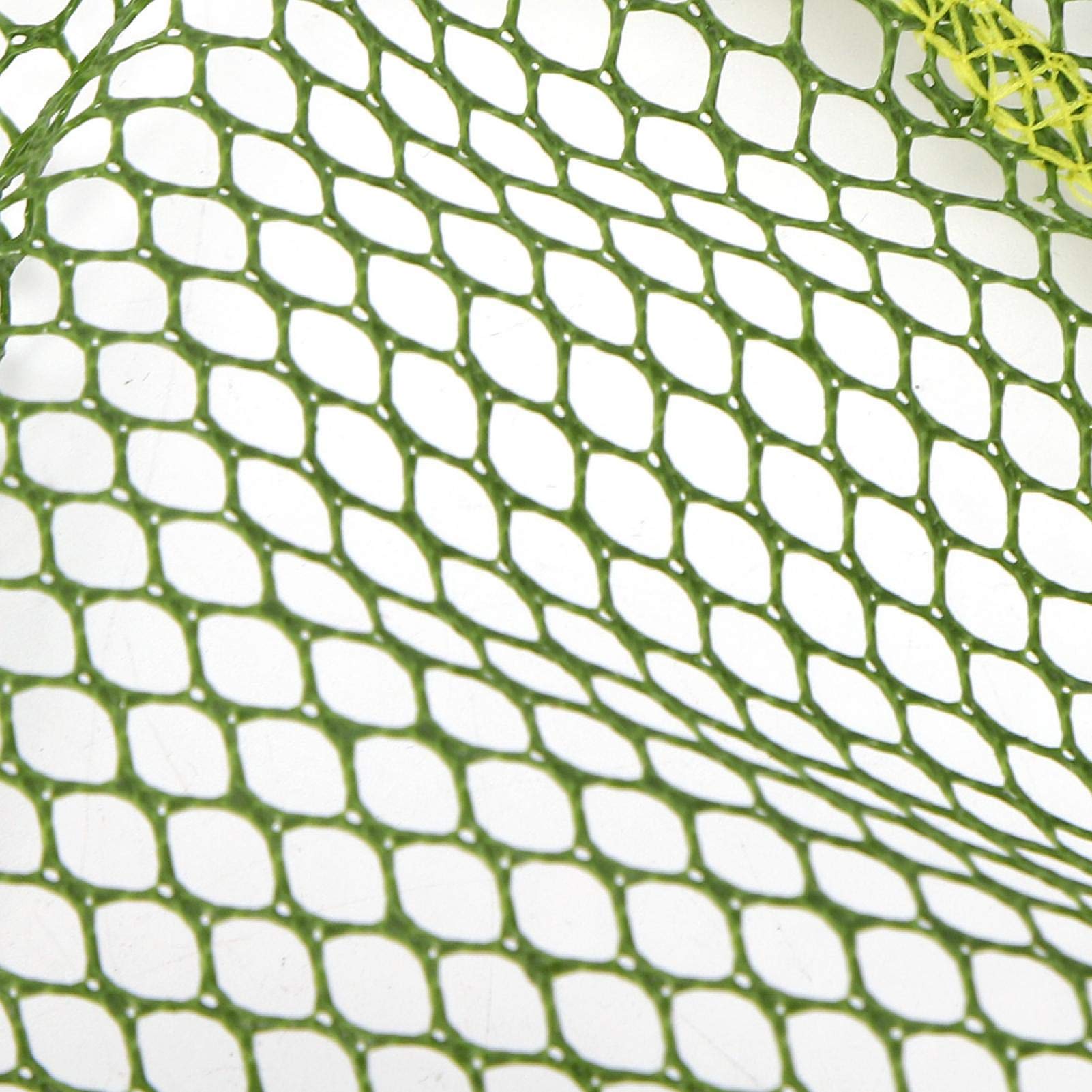 **Premium Floating Fishing Landing Net - 3-Layer Stainless Steel Mesh for Saltwater & Freshwater Fishing - Durable & Lightweight for Anglers (Green) - Ideal for Kayak, Boat, and Shore Fishing**