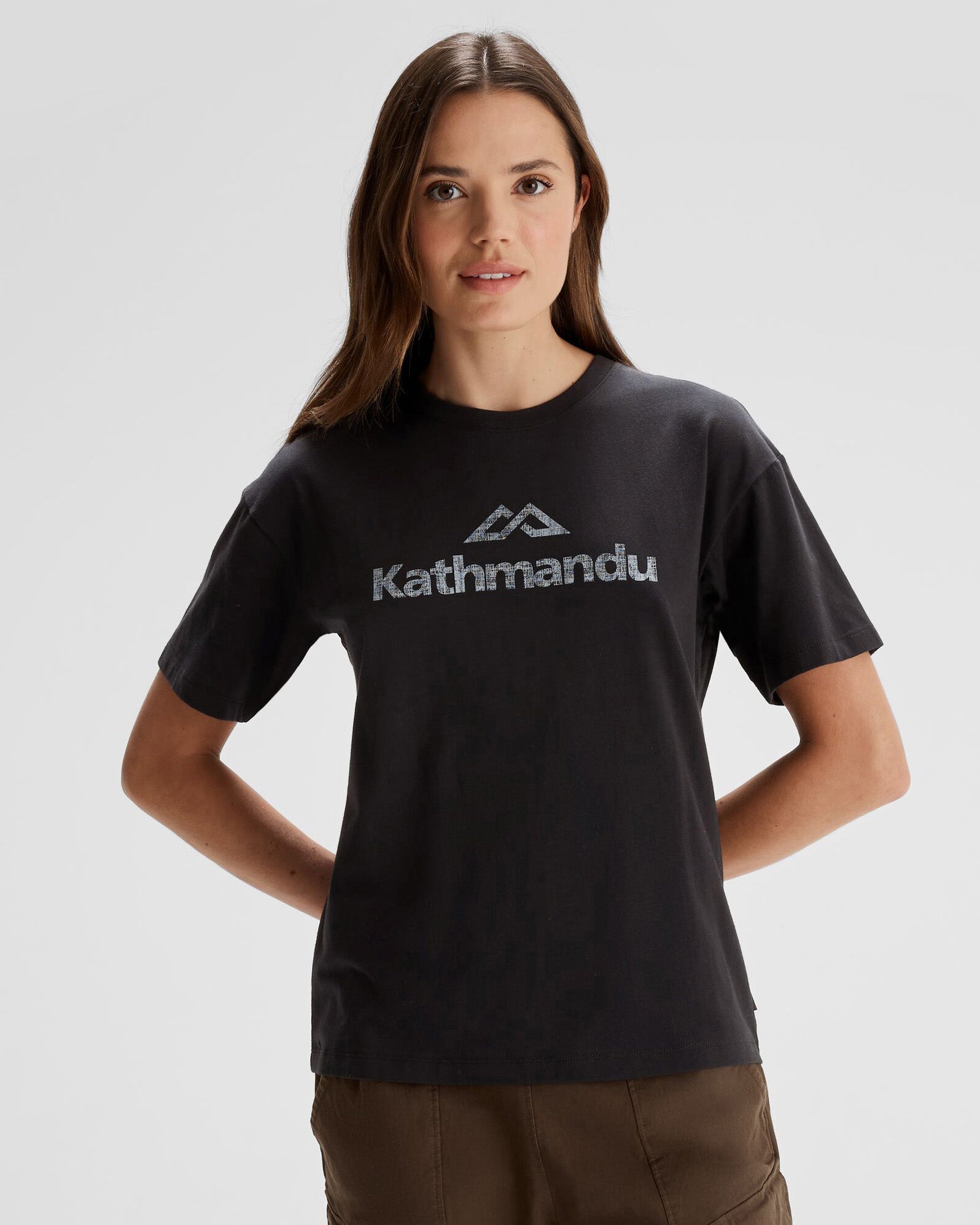 Women's Organic Cotton Logo T-Shirt - Black Stingray Design | Casual Wear, Street Style & Everyday Comfort