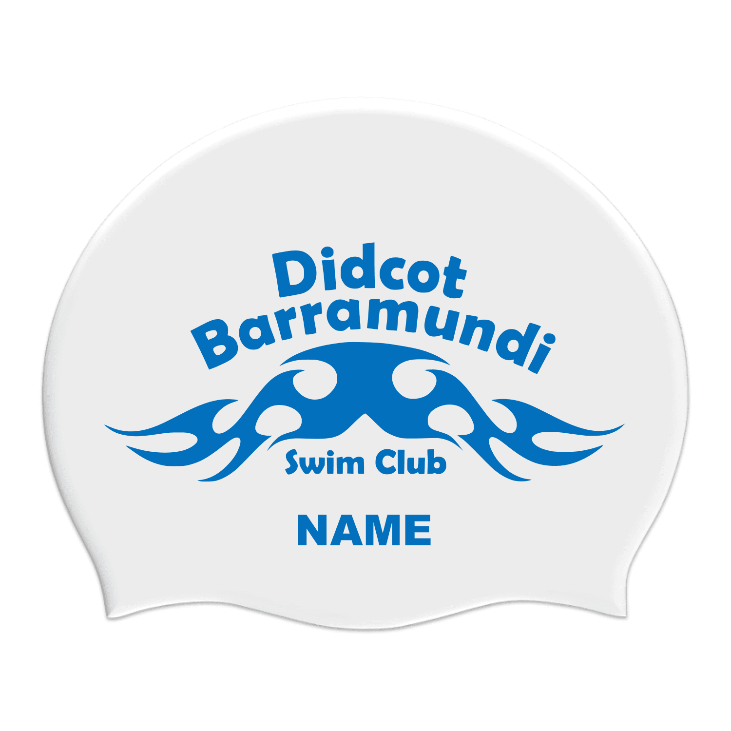 Didcot Barramundi Swim Club Silicone Suede Swimming Cap - Waterproof & Comfortable for Competitive Swimming, Training & Lap Swimming