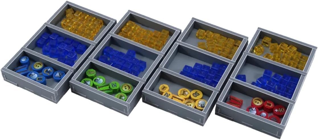 Folded Space Box Insert for Through The Ages: A New Story of Civilization Board Game - Premium Storage Solution for Game Organizers | Perfect for Game Nights & Strategy Sessions