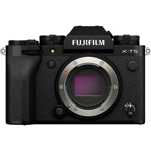 FUJIFILM X-T5 Mirrorless Digital Camera (Black) - 26.1MP APS-C Sensor, 5-Axis IBIS, 4K Video - Perfect for Travel Photography & Vlogging