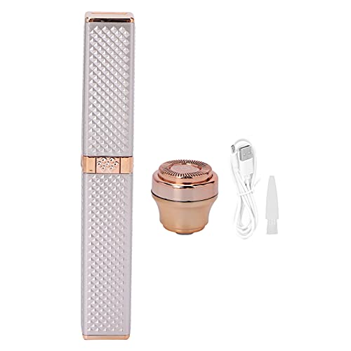ANGGREK 2-in-1 Rechargeable Electric Eyebrow Trimmer & Facial Hair Remover for Women - Painless Eyebrow Shaping & Lip Hair Removal Device | At-Home Grooming & Travel Beauty Essential