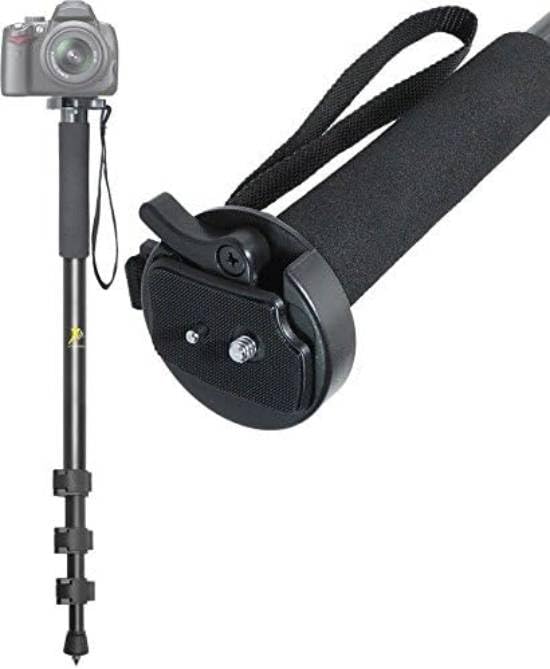 Vivitar 67-Inch Professional Monopod for Nikon D750, D850, D610, D3500, D810 - Lightweight Aluminum Tripod with Carrying Case - Perfect for Travel, Sports Photography & Video Shooting