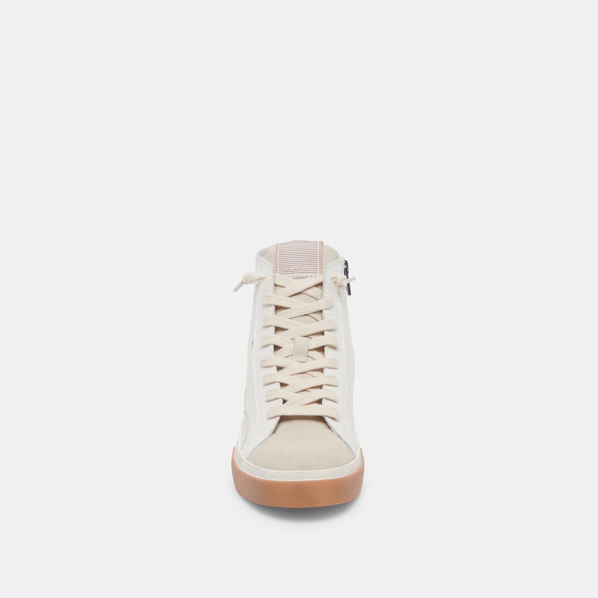 ZOHARA White & Tan Leather Sneakers for Women - Comfortable Casual Walking Shoes | Perfect for Work, Travel & Everyday Wear
