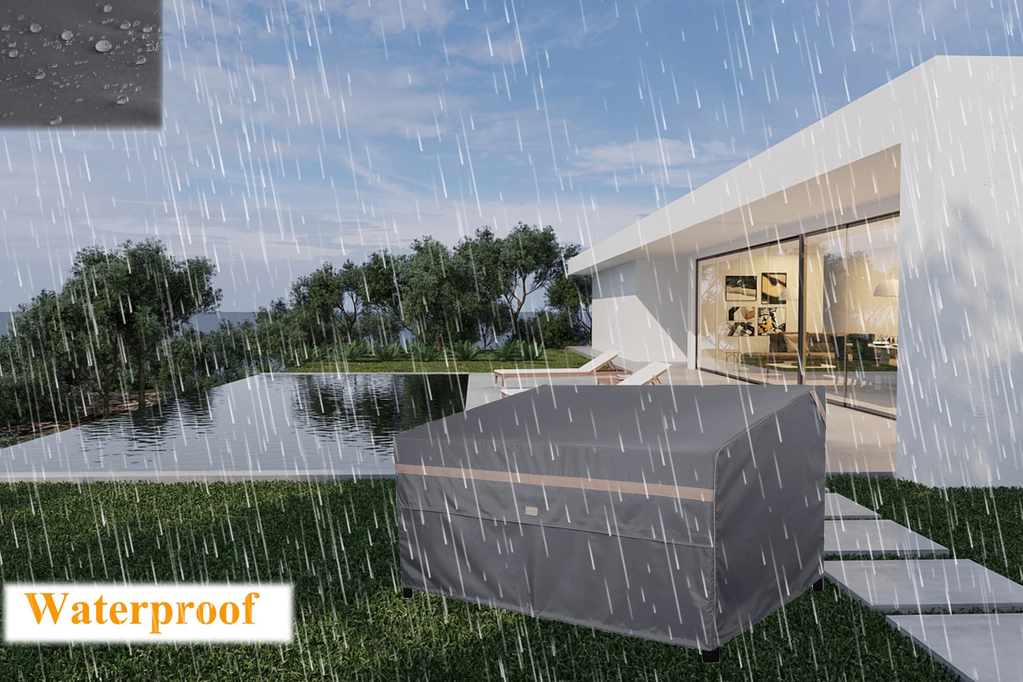 Heavy Duty Waterproof Outdoor Furniture Covers - Fade Resistant Patio Loveseat Cover 48