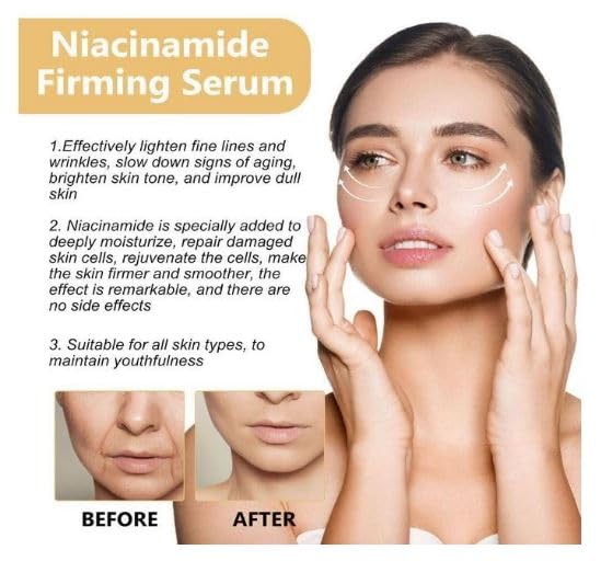 67 Stores Nicotinamide Serum for Women - Hydrating & Brightening Face Moisturizer with Vitamin B3, 40ml - Anti-Aging Skincare for Youthful Glow | Perfect for Daily Routine & Night Care