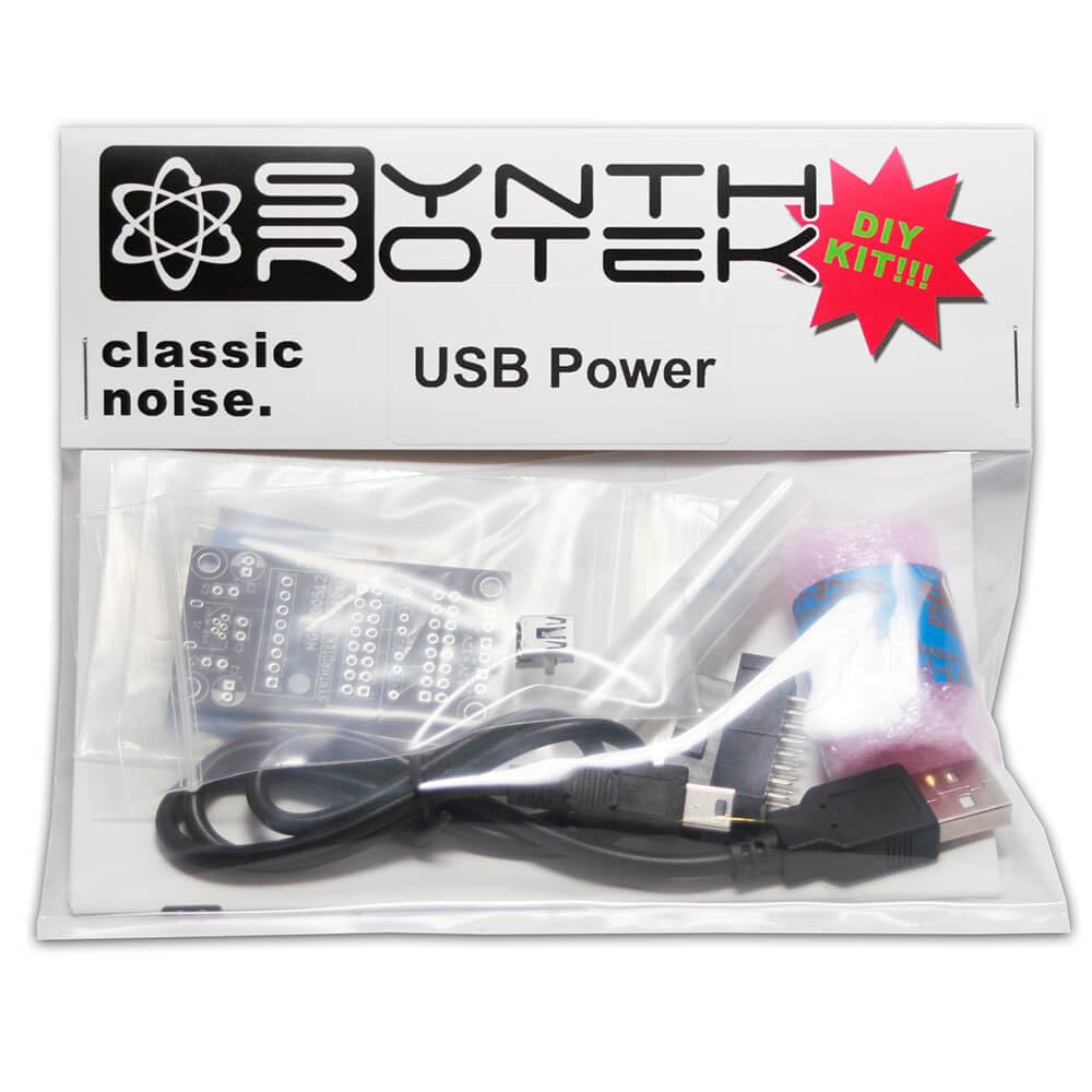 DIY Mini Eurorack USB Power Supply Kit with Recom Module - Compact & Reliable Power Solution for Modular Synths, Eurorack Cases & Electronic Music Production