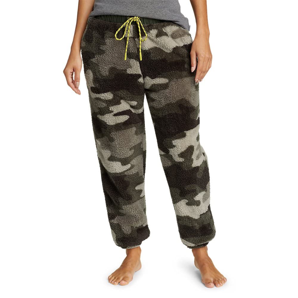 Eddie Bauer Women's Quest Plush Fleece Sweatpants - Soft & Warm Winter Lounge Pants with Stylish Print | Perfect for Home Relaxation, Yoga & Outdoor Activities