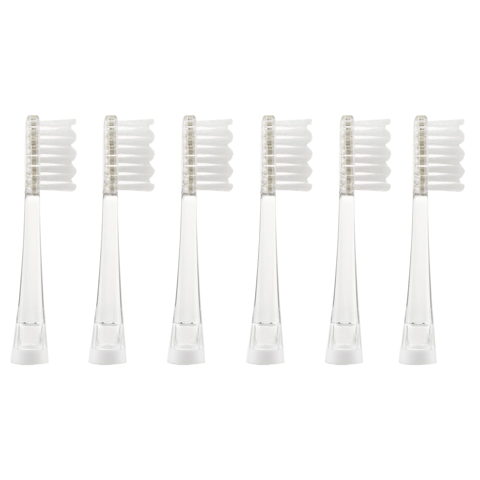SEAGO Kids Electric Toothbrush Replacement Heads - 6-Pack Soft Bristle Brush Heads for Toddlers (SG977/SG513) - Compatible with SEAGO Electric Toothbrushes - Gentle Cleaning for Sensitive Teeth - Perfect for Home, Travel & Daily Oral Care