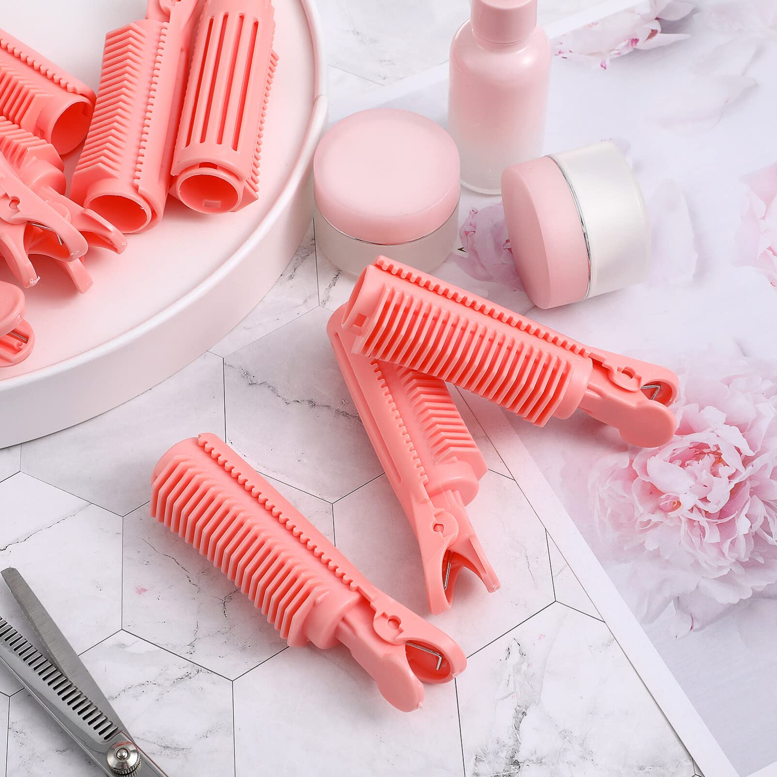 10 Pcs Hair Root Curlers & Volumizing Clips - Fluffy Hair Rollers for Short Hair, Bangs & Lazy Styling | Perfect for Home, Salon & Travel Use